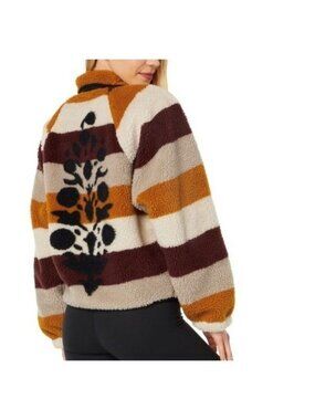 NEW Free People Rocky Ridge Fleece Jacket Buti Retro Gorpcore Cozy Womens S